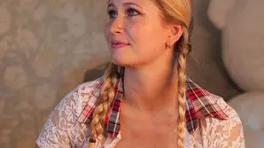 Hot beauties passionately kissing and licking each other