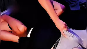 Ravishing beauty in red lingerie tantalizing in front of the camera