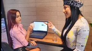 Tricky guy arranged a surprise for his girlfriend a sexy blindfolded surprise