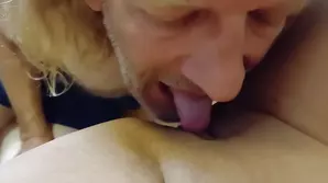 Down on her knees she performs an incredible act