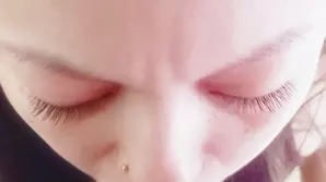 Amateur blowjob artist turns into slut for cum