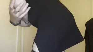 The year of the boar brings hot sex A girl puts on pink lingerie