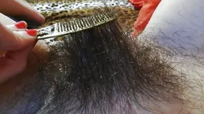 Two cute girls have an awesome threesome sex with a young guy