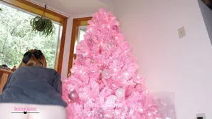 Cute girls in stockings play with huge toys and have sex with them