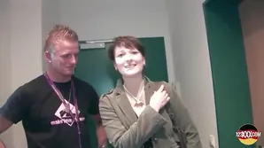 A cute young girl is touching herself on her pussy