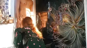 Hot brunette babe takes it hard in her tight pussy