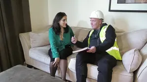 Brunette babe with nice ass gets fucked in doggy style