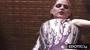 Black haired beauty fucked on her round ass from behind