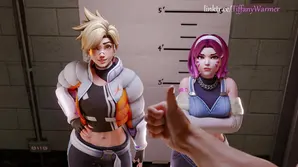 The guy tried to squeeze all the cum from her wet pussy