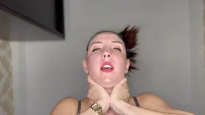 Young blonde storms in and seduces the guy for an intense sex session