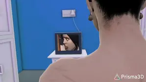 A chubby cutie gets fucked by a guy with big cock