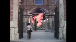 The man is punishing his girlfriend for cheating