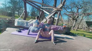 Big show of passion for a cute petite teen