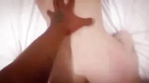 A young couple has a hot intimate encounter on the couch