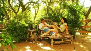 Horny brunette with huge tits fucks passionately in doggy style