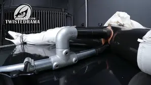 A skinny brunette enjoys hardcore sex with her tattooed boyfriend