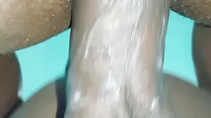 A cute blonde is having anaconda style sex with her loved one