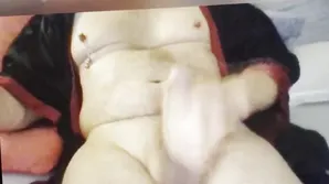 Cute baby handled cock with gentle hands