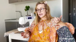 A super beautiful model has an amazing blowjob with a guy with a big dick