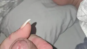 The pretty woman entered the room and found a young guy waiting