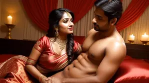 The cook is having a good time with the hot girl in the kitchen